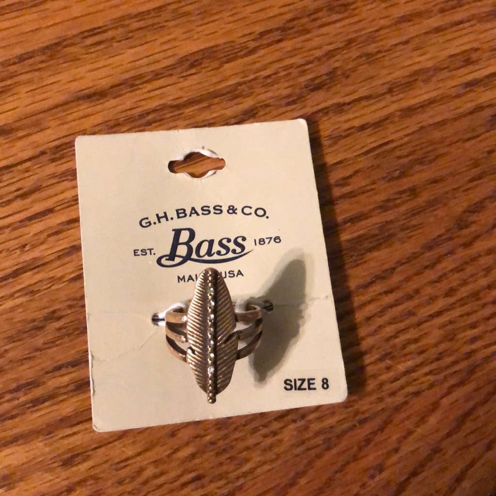 G.H Bass Ring Size 8